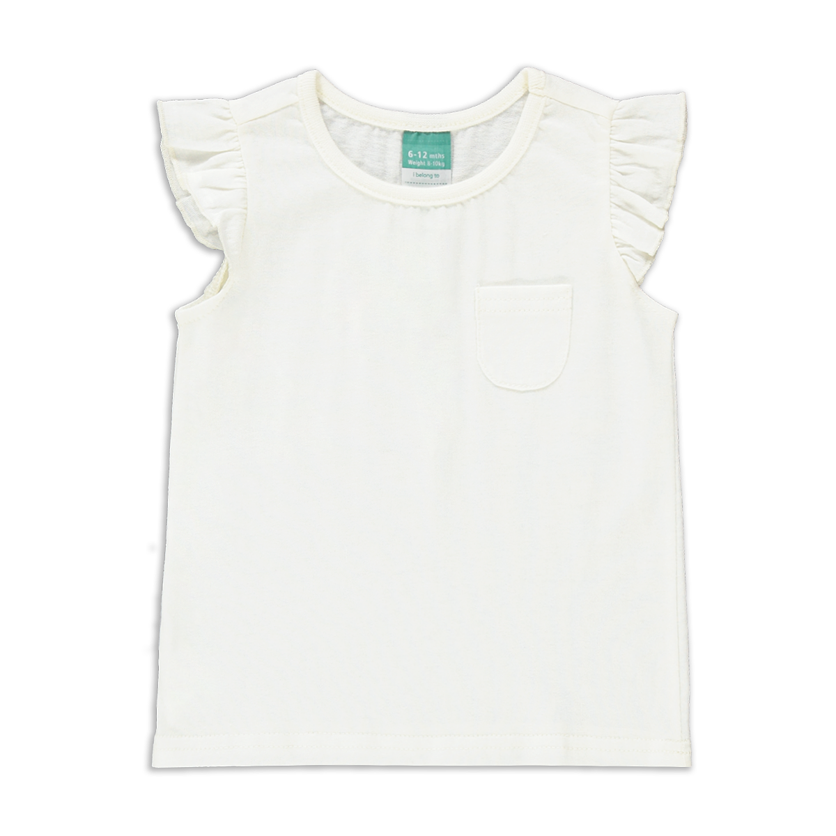 WHITE PLAIN T-SHIRT-WHITE-24-36 MNTHS