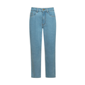 Basic mom jeans light wash-LIGHT BLUE-36