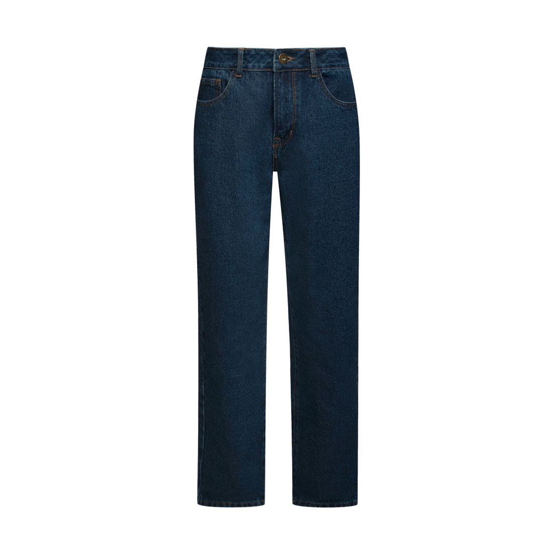 Basic straight leg jeans dark wash-INDIGO-36