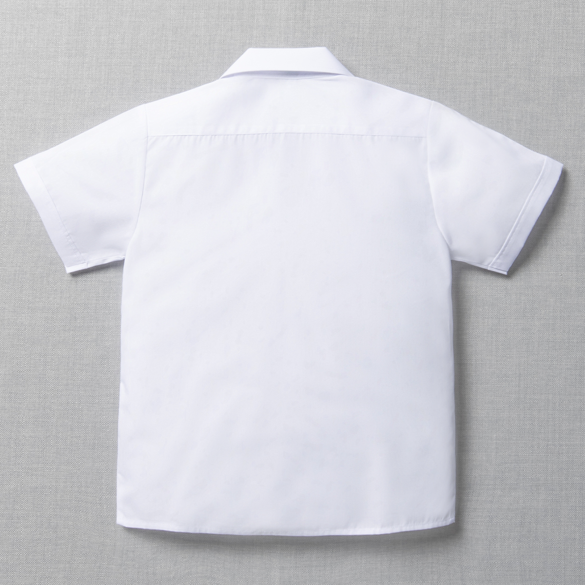 UNISEX SHORT SLEEVE OPEN NECK SHIRT WHITE TOUGHEES-WHITE-13-14 YRS (1)