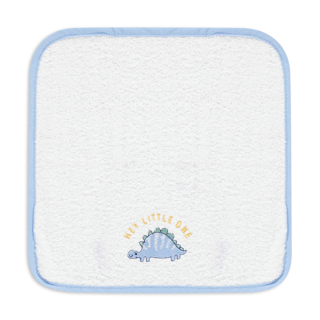 BLUE DINO 2PK FACE CLOTHS EMBROIDERY-LIGHT BLUE-ONE SIZE