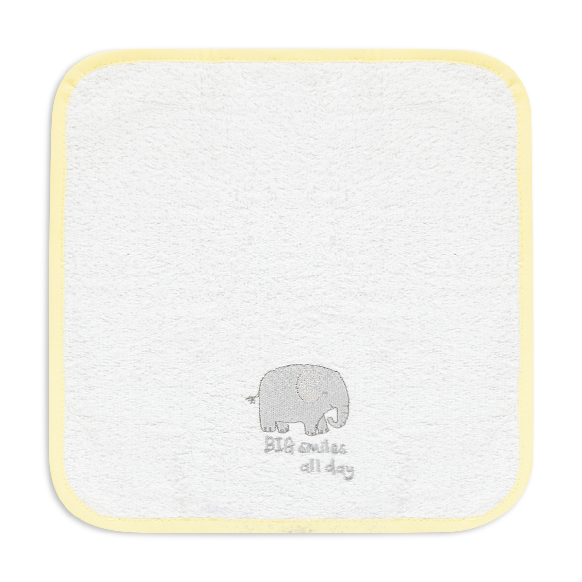 LEMON SAFARI 2PK FACE CLOTHS EMBROIDERY-LEMON-ONE SIZE (1)