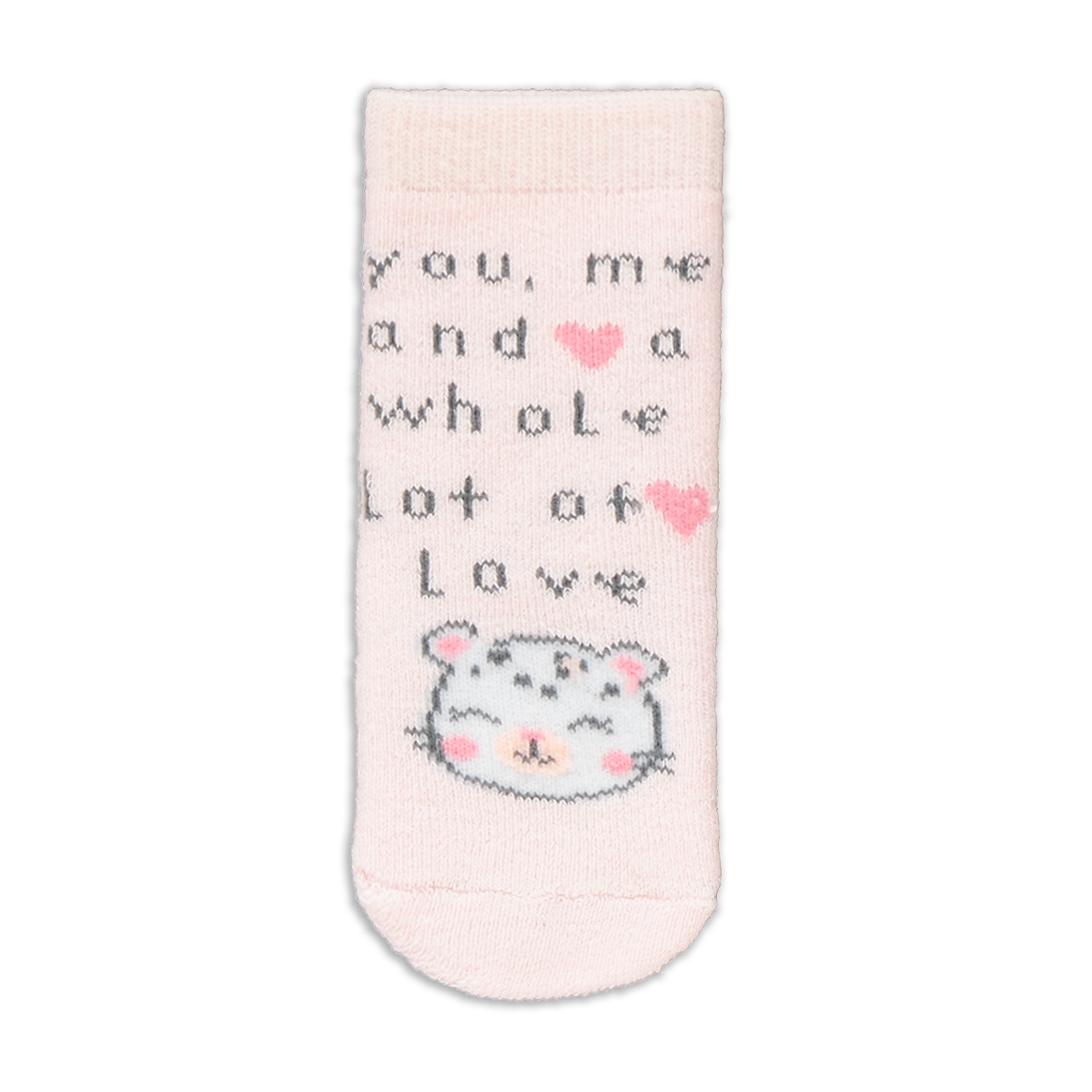 PINK ANIMAL PRINT NB 5PK SOCKS-LIGHT PINK-NEW BORN (4)