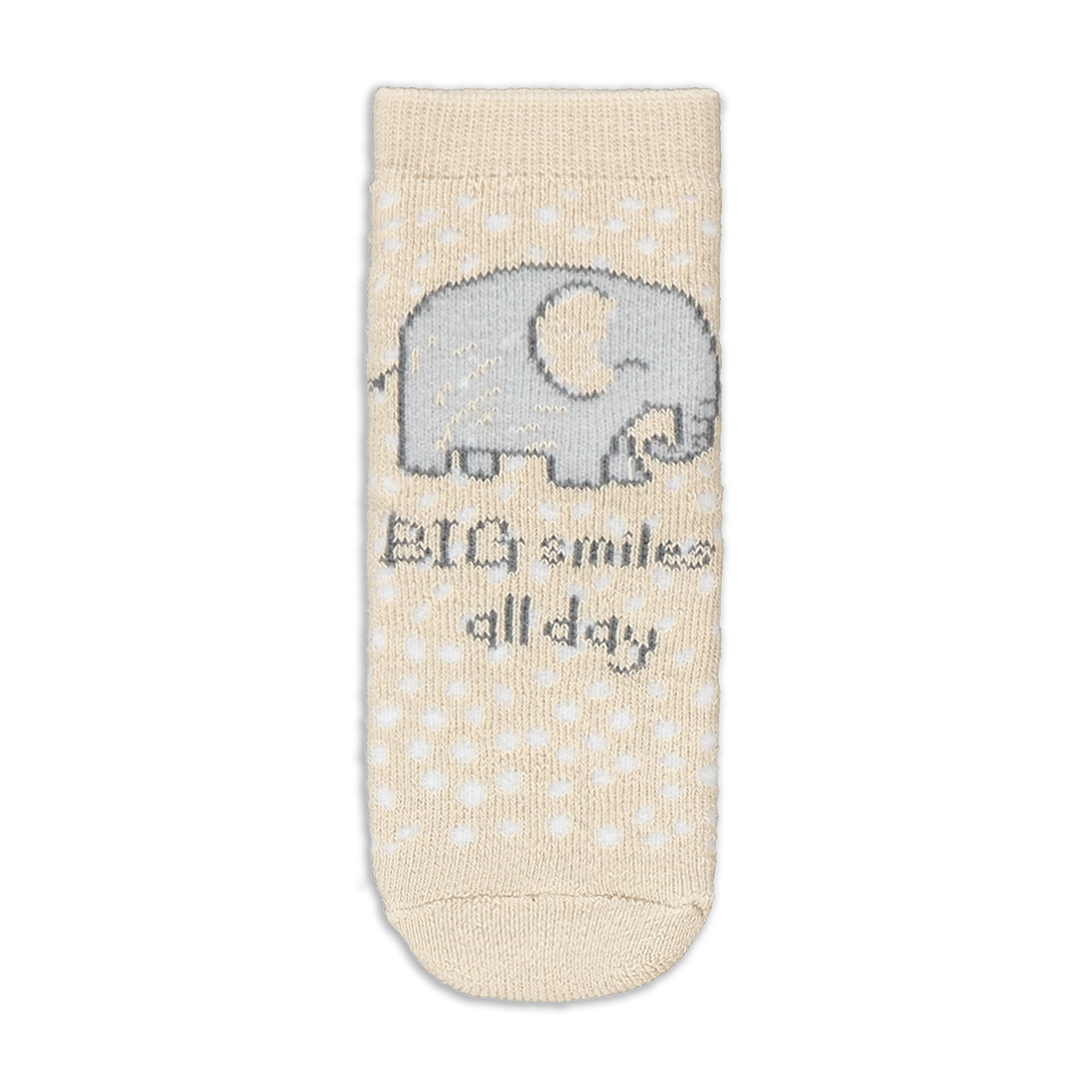 BEIGE SAFARI PRINT NB 5PK SOCKS-BEIGE-NEW BORN