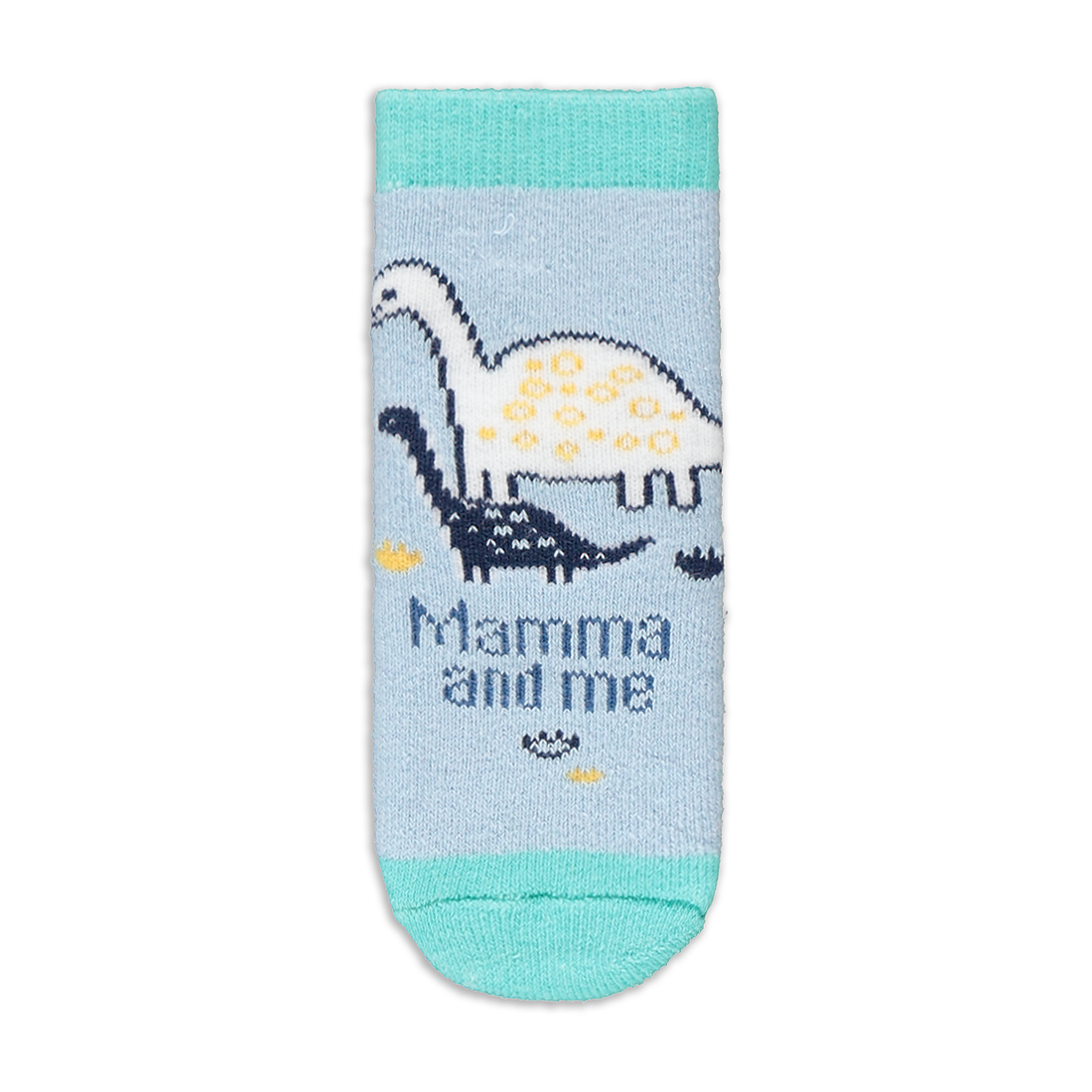 BLUE DINO PRINT NB 5PK SOCKS-LIGHT BLUE-NEW BORN