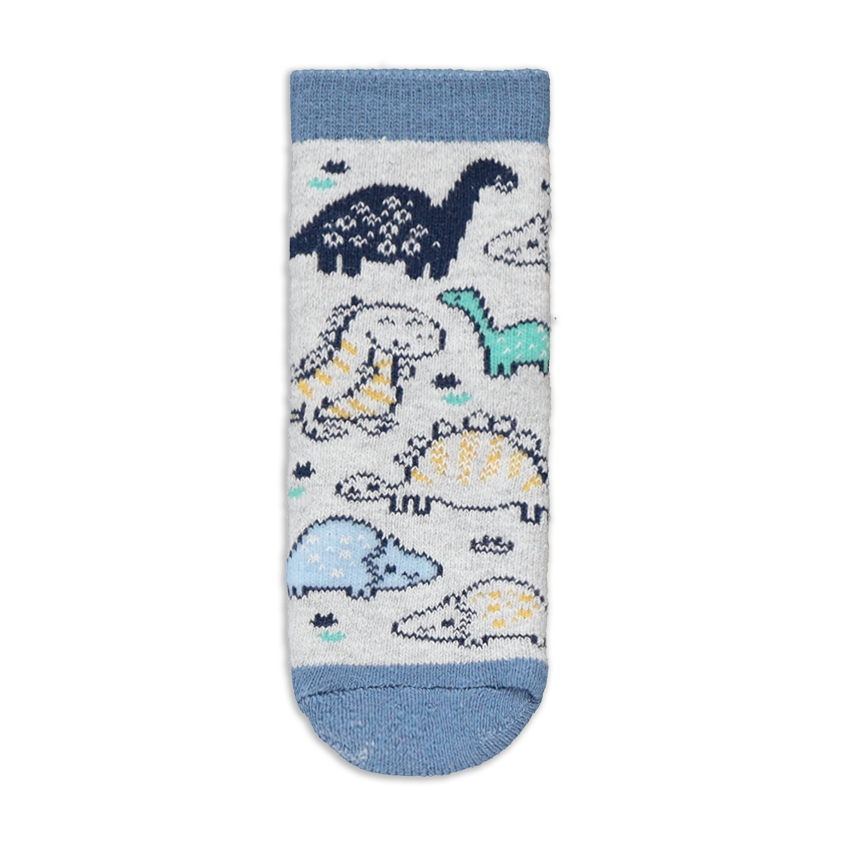 BLUE DINO PRINT NB 5PK SOCKS-LIGHT BLUE-NEW BORN (3)