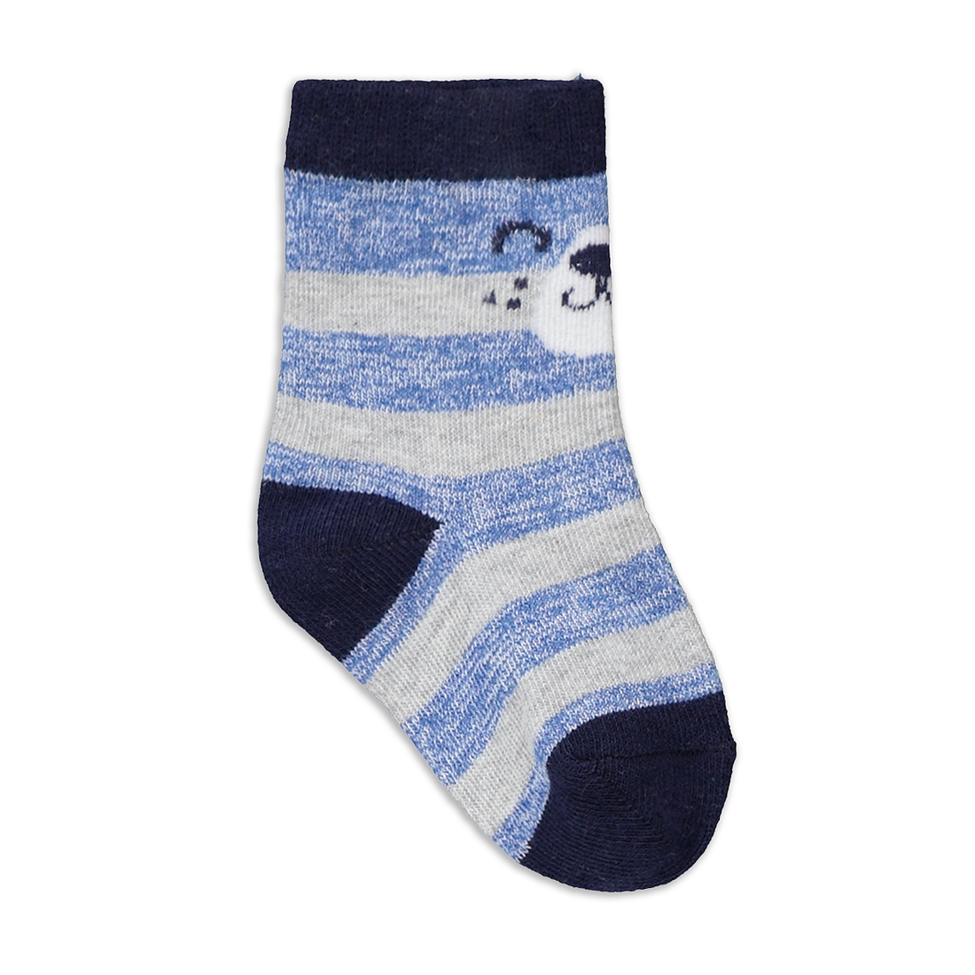 BLUE ICE BEAR 3PK TB SOCKS-LIGHT BLUE-3 - 5 1/2