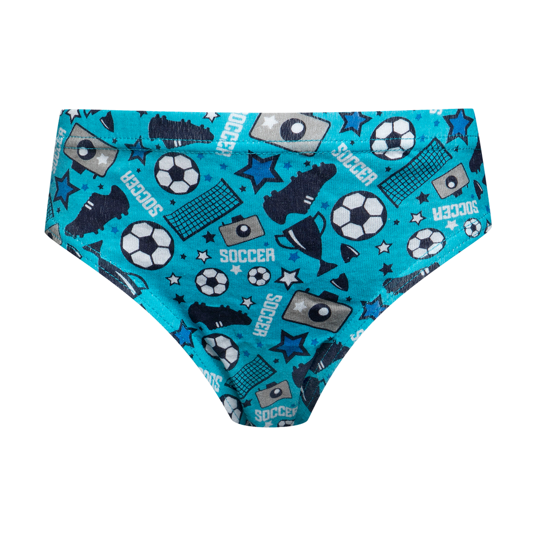 PB 5PK PRINT MINI BRIEF BLUE W22-BRIGHT BLUE-6-7 YRS