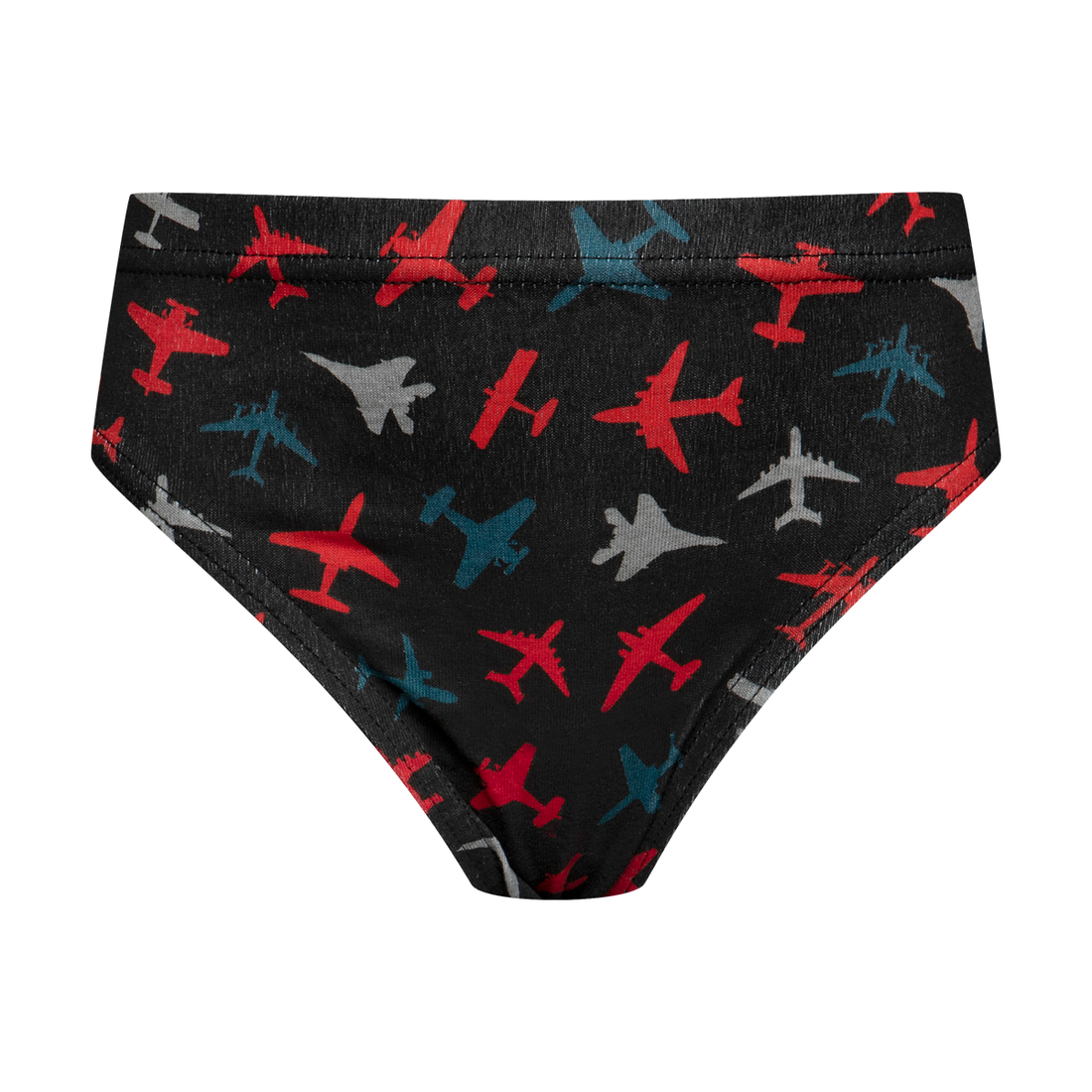 PB 5PK PRINT MINI BRIEF RED W22-BRIGHT RED-6-7 YRS