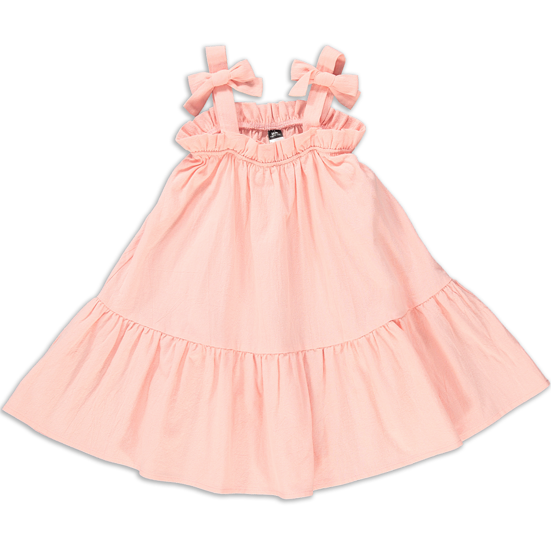 Tent Dress Peach-CORAL-3-4 YRS