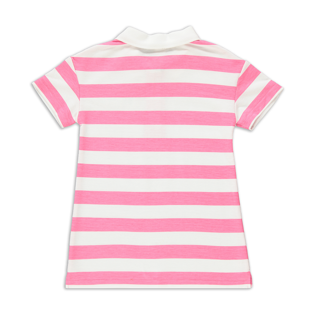 Stripe Johnny Collar Dress Mid Pink-MID PINK-3-4 YRS