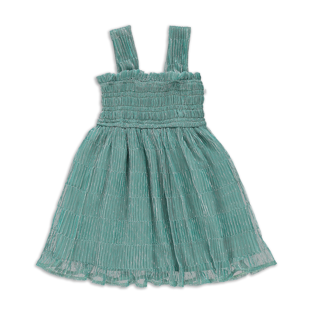 Crinkle Fit and Flare Dress Sage-SAGE-2-3 YRS