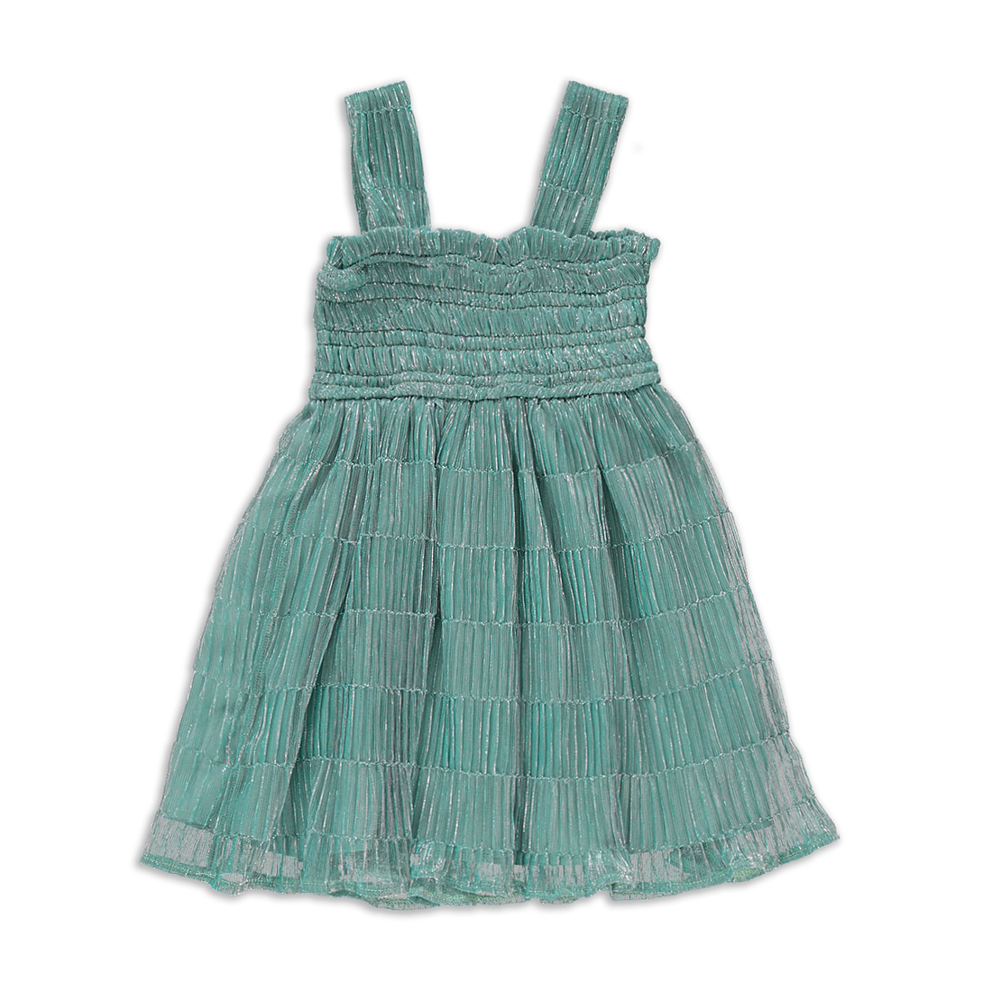 Crinkle Fit and Flare Dress Sage-SAGE-2-3 YRS