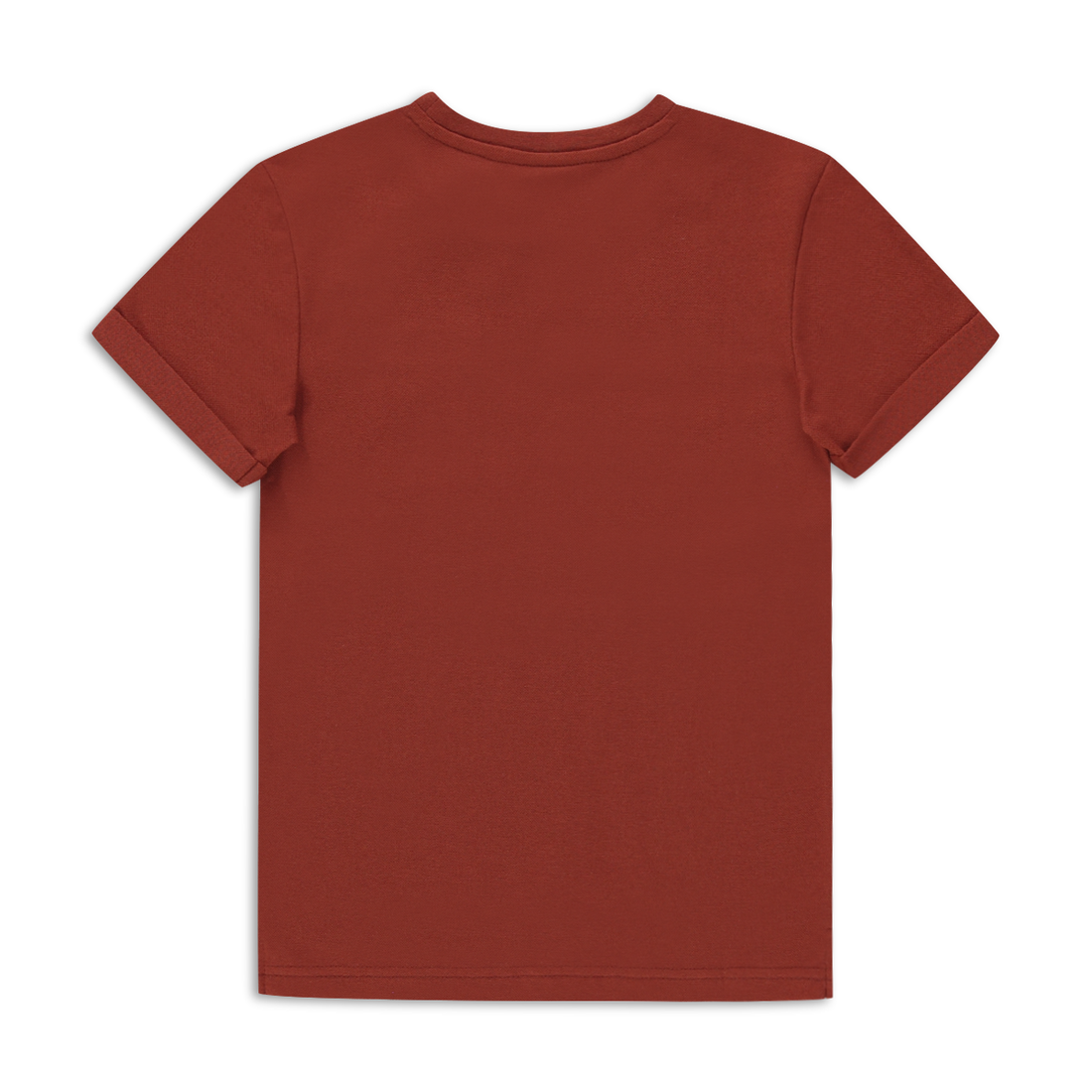 MI TEXTURED COLOURBLOCK T-SHIRT BROWN-BROWN-2-3 YRS