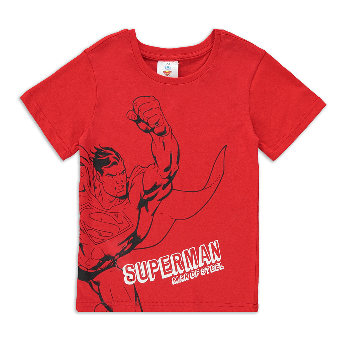 SUPERMAN PRINTED T-SHIRT RED-RED-2-3 YRS