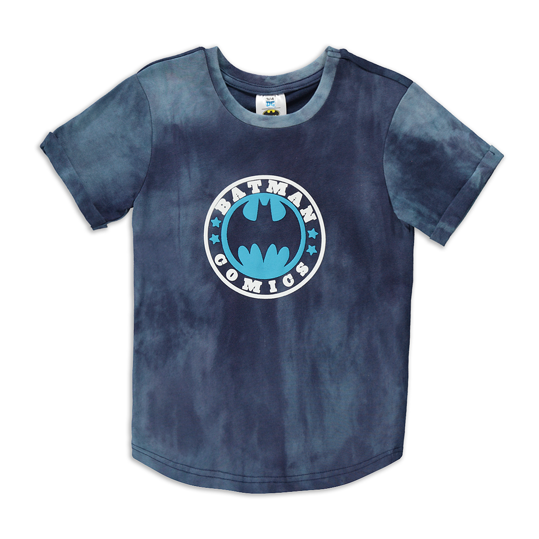 Batman front and back print tshirt blue-NAVY-2-3 YRS