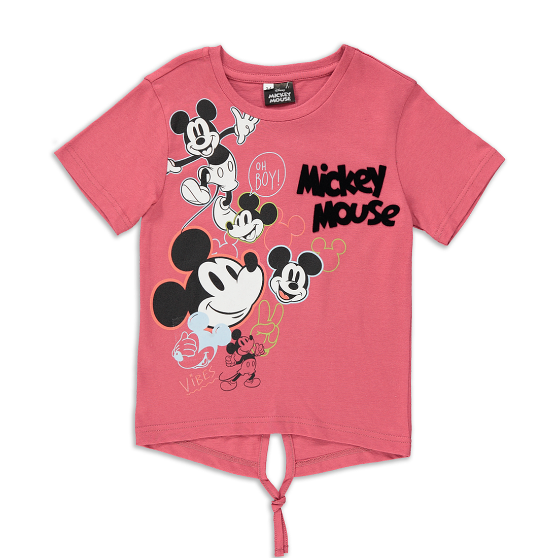 MICKEY EMBOSSED T-SHIRT DUSTY PINK-DUSTY PINK-2-3 YRS