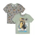 Jurassic Park 2 Pack t-shirts green-GREEN-2-3 YRS