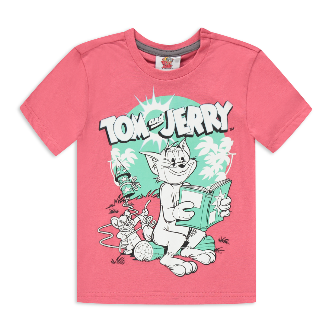 TOM AND JERRY 2 PACK T-SHIRTS DUSTY PINK-DUSTY PINK-2-3 YRS