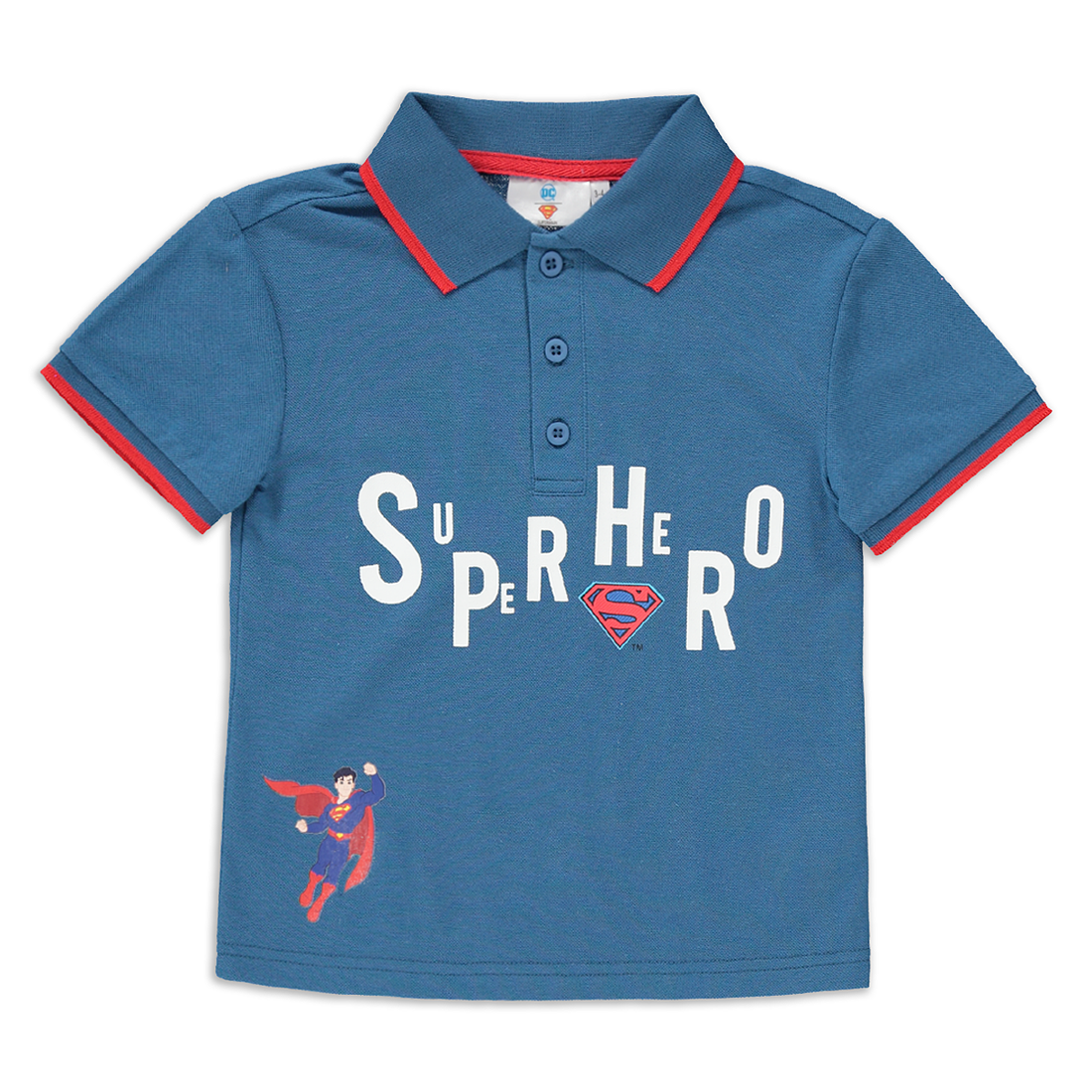 Superman golfer blue-MID BLUE-2-3 YRS