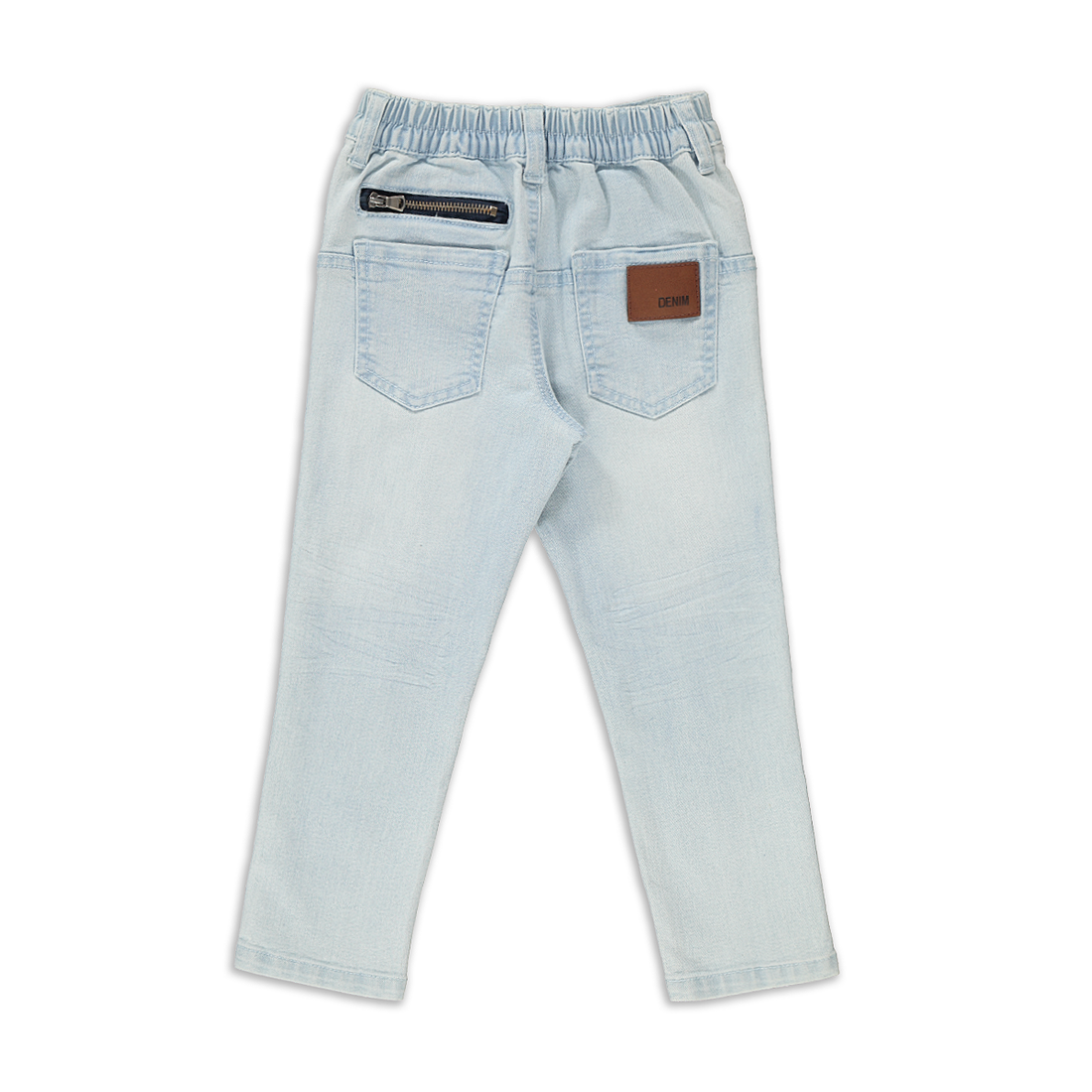 Relaxed tapered styled denim with back detail ligh-LIGHT BLUE-2-3 YRS