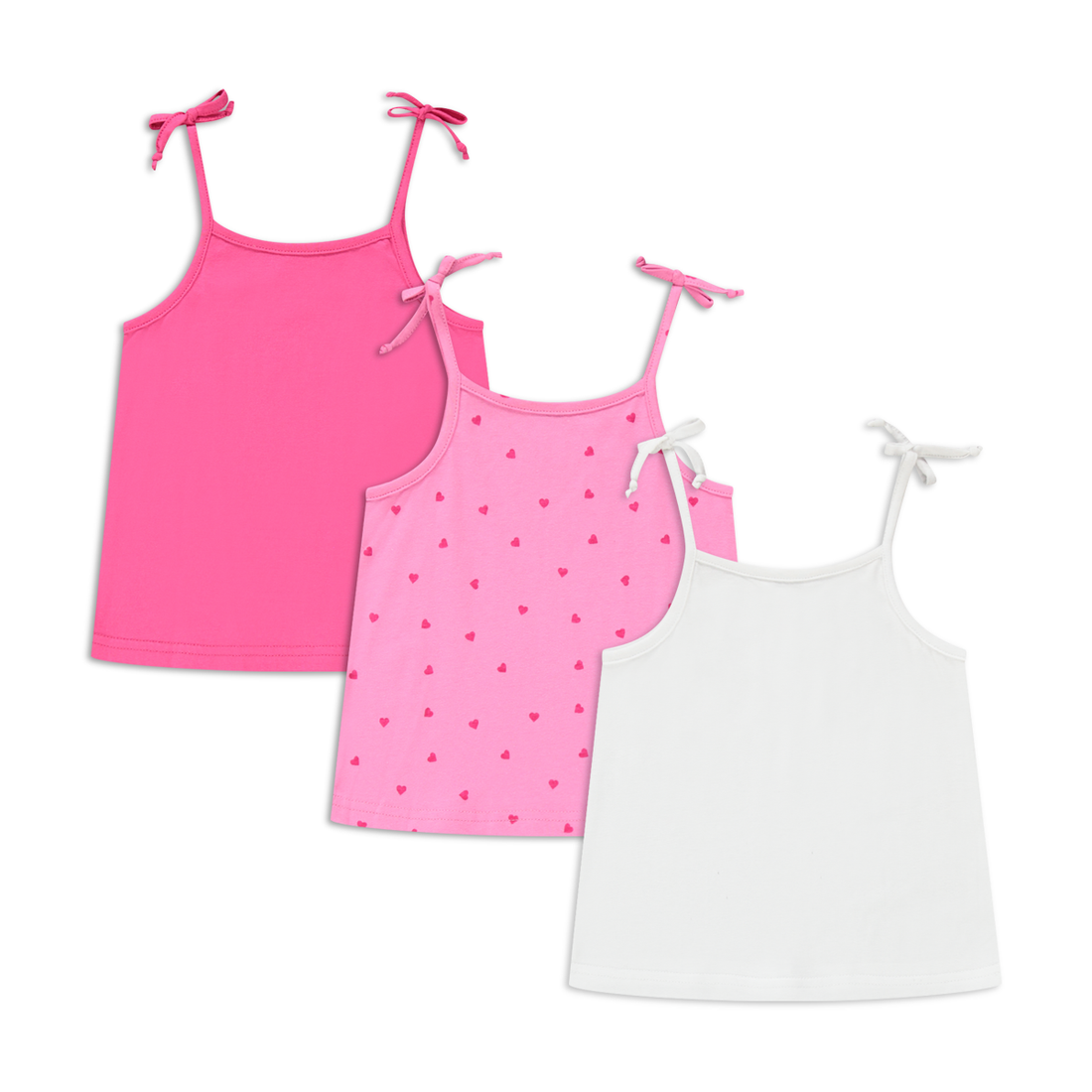 3 PACK Vest Magenta Wild Orchid and White-CERISE-2-3 YRS