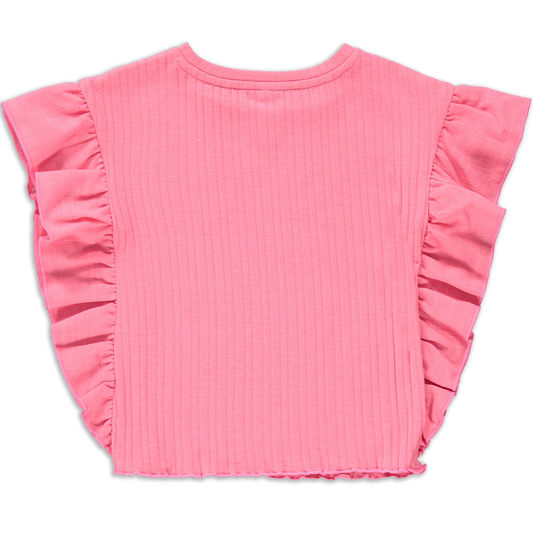 Fabric combo top pink-MID PINK-2-3 YRS