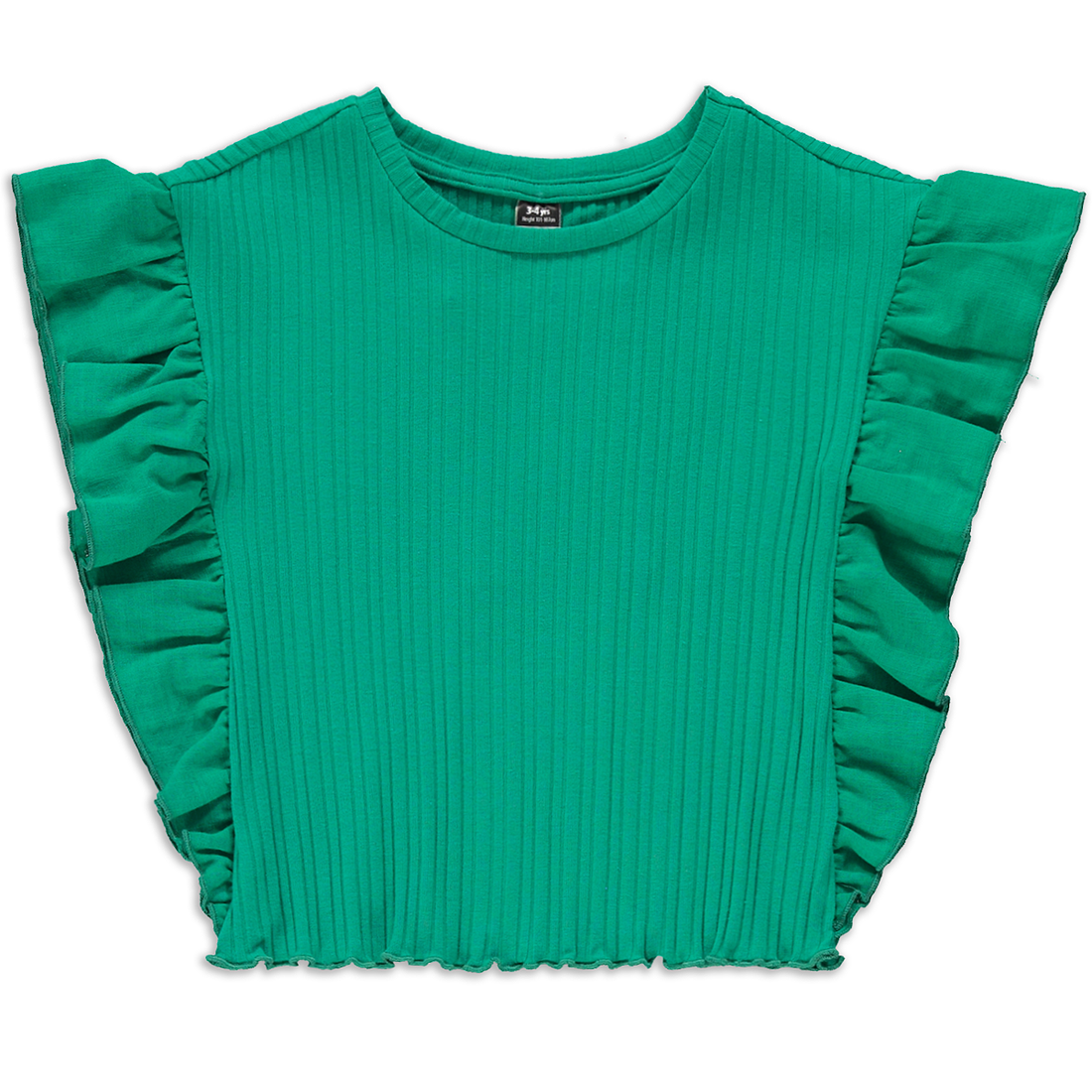 Fabric combo top green-GREEN-2-3 YRS