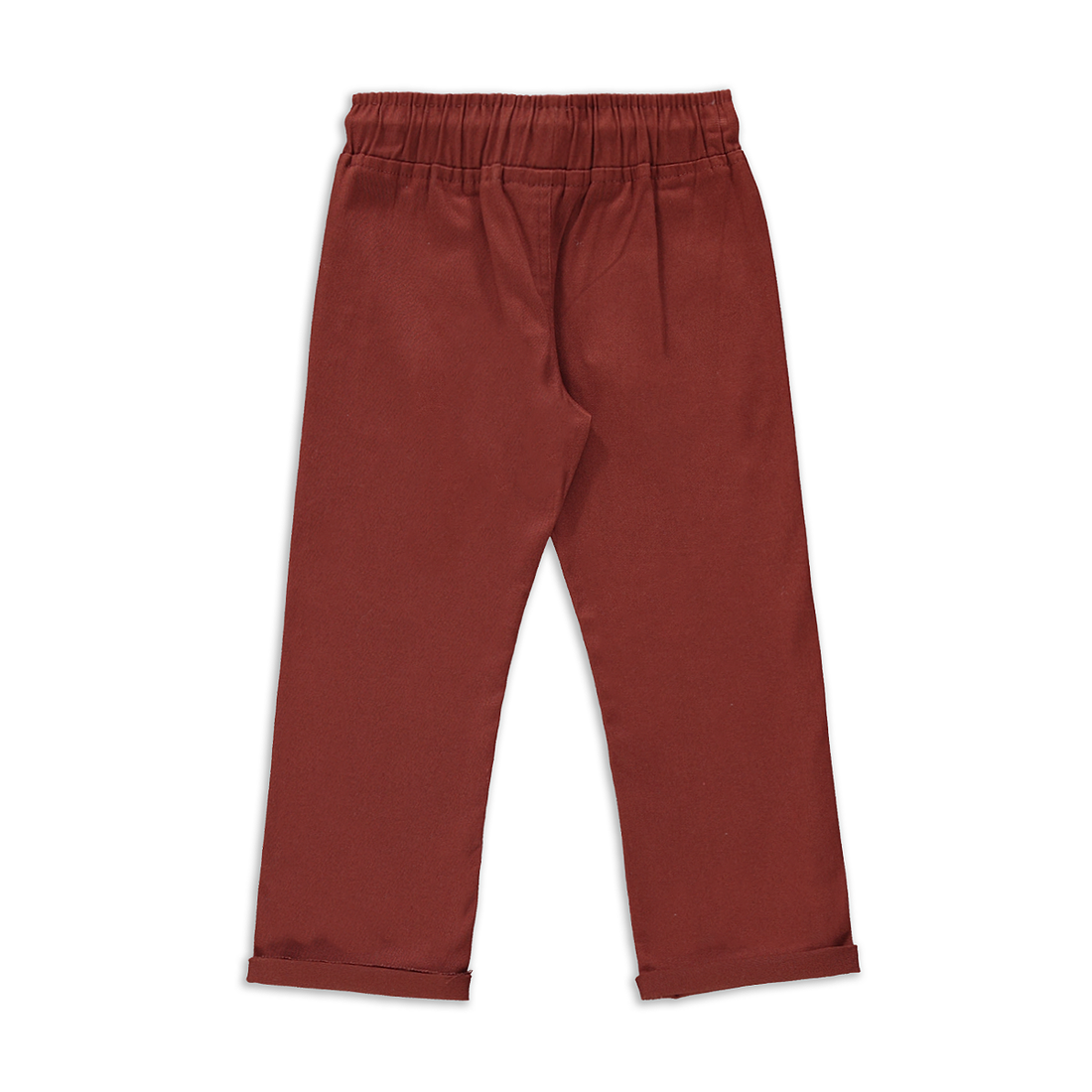 CUFFLESS STRETCH TWILL JOGGER RUST-RUST-2-3 YRS