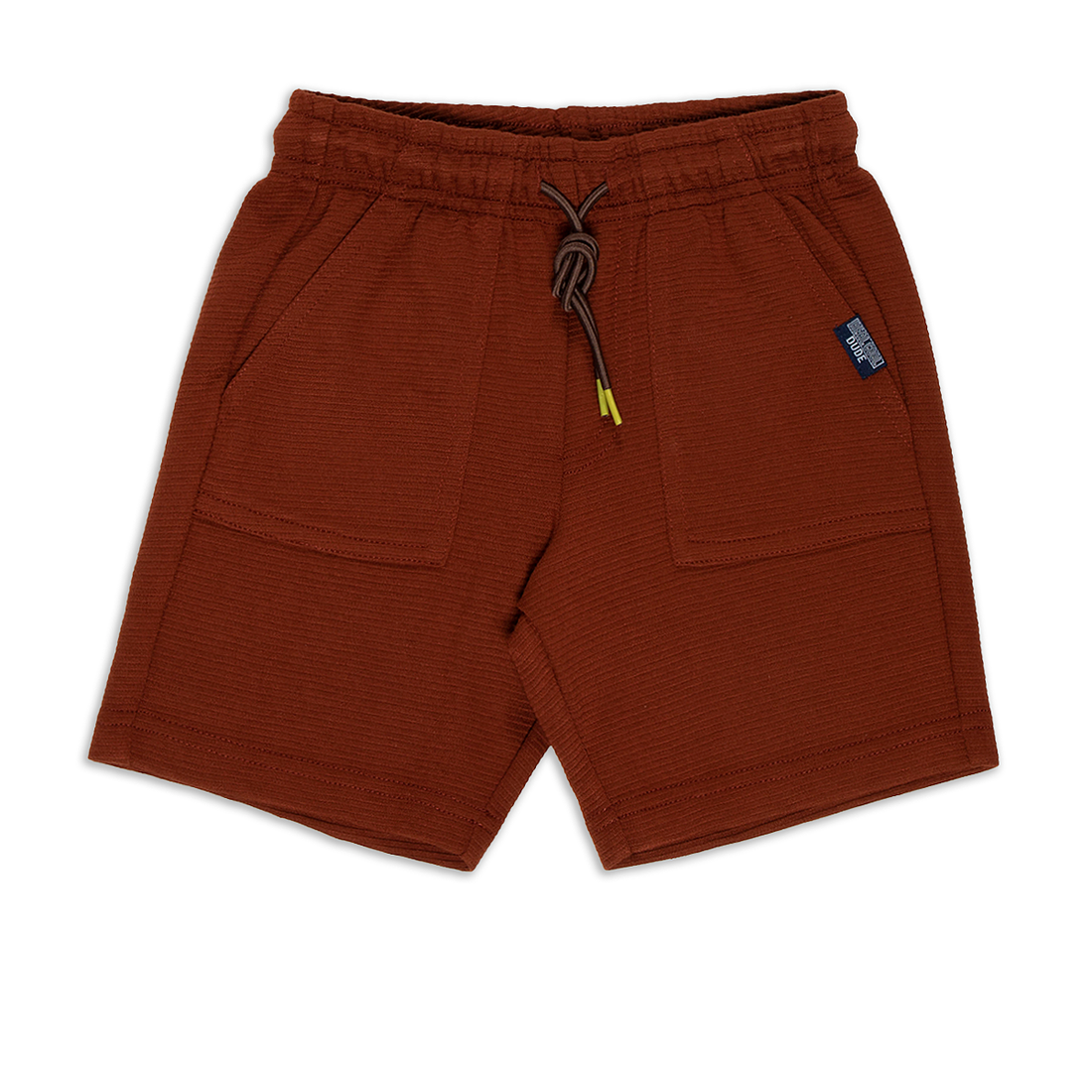 MI OTTOMAN PLAIN KNIT SHORTS BROWN-BROWN-2-3 YRS