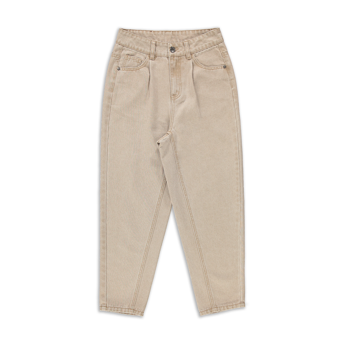 Balloon trouser styled denim light stone-STONE-9-10 YRS