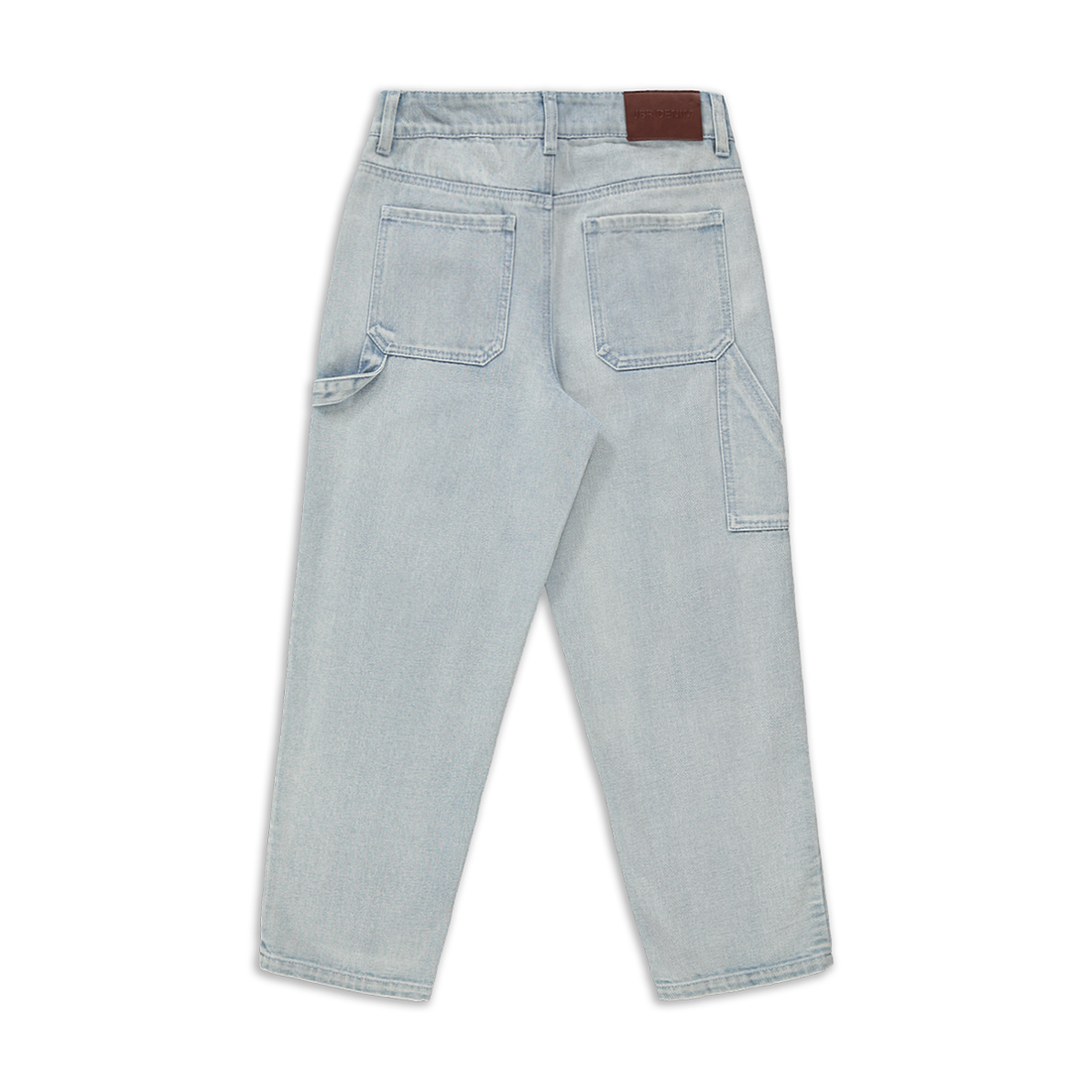 Carpenter trouser styled denim bleach-LIGHT BLUE-9-10 YRS