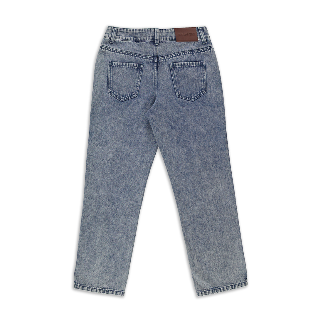 Skater trouser styled denim mid blue-MID BLUE-9-10 YRS