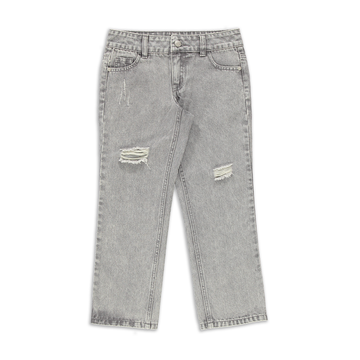 Skater trouser styled denim light grey-LIGHT GREY-7-8 YRS