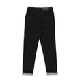 Ripped with zip tapered trouser styled denim black-BLACK-9-10 YRS (1)