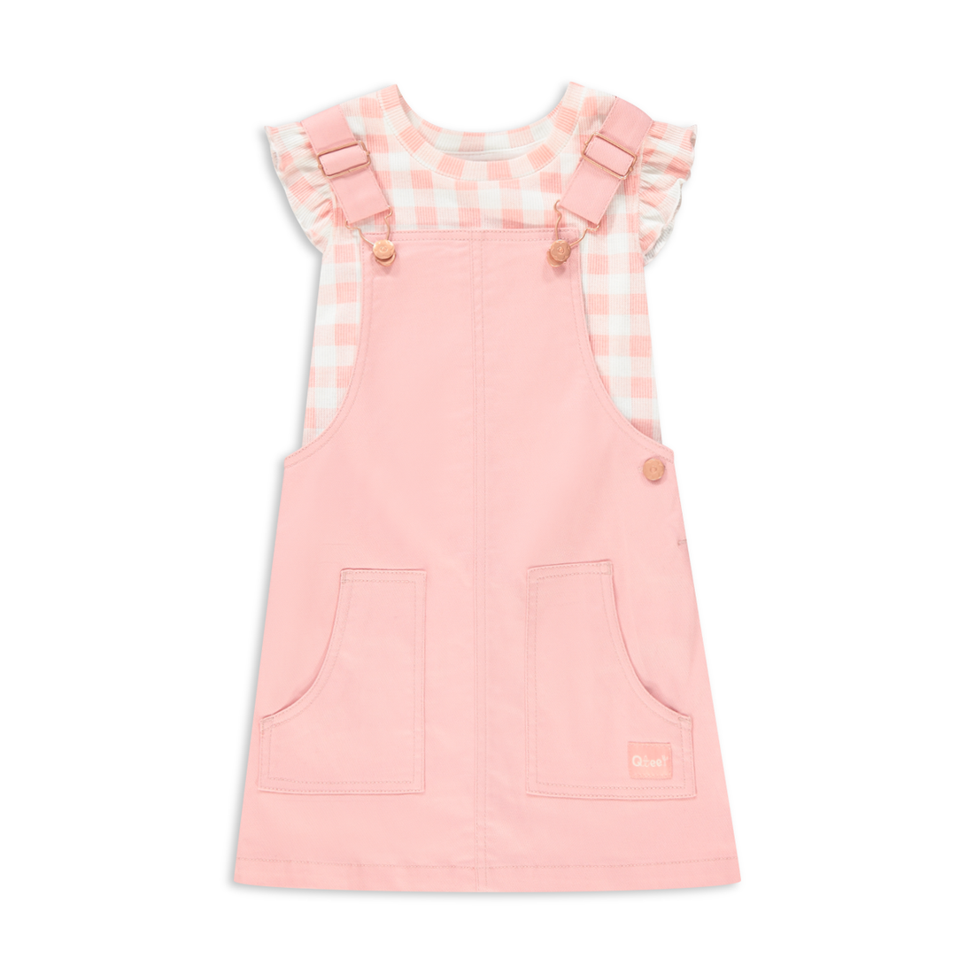 2 Pack pinafore set light pink-DUSTY PINK-2-3 YRS