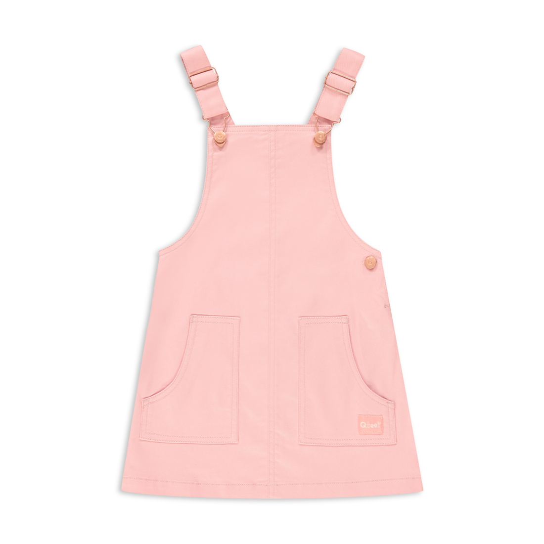 2 Pack pinafore set light pink-DUSTY PINK-2-3 YRS