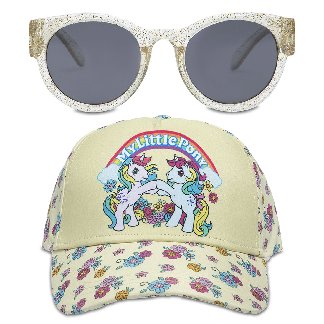 PG 2PC MY LITTLE PONY CAP AND GLASSES-WHITE-52 CM