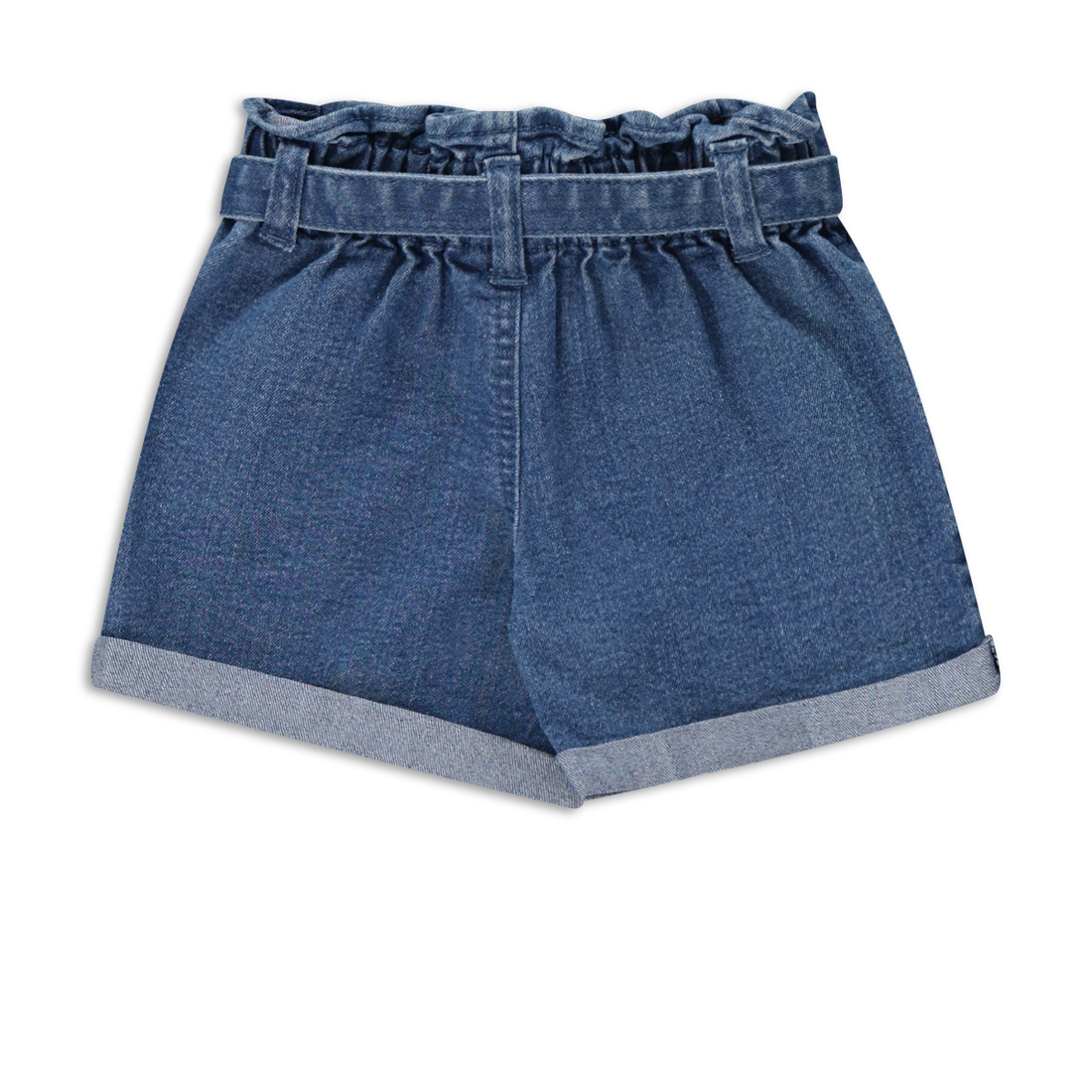 Peppa Pig denim shorts medium wash-MID BLUE-3-4 YRS