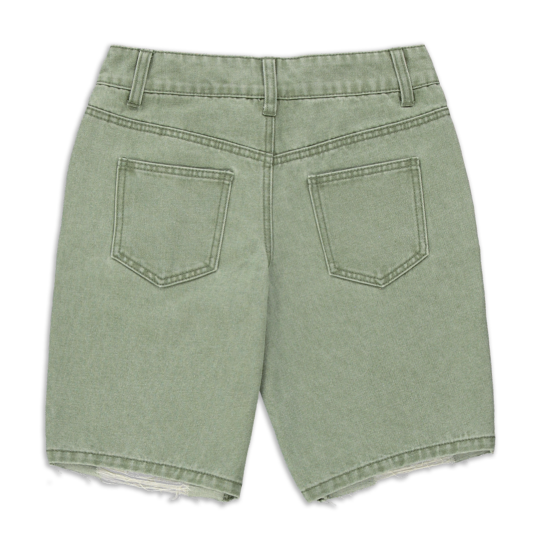 Shark bit short styled denim fatigue-FATIGUE-7-8 YRS