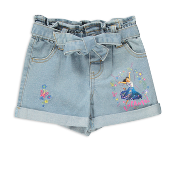 Encanto denim shorts light wash-LIGHT BLUE-3-4 YRS