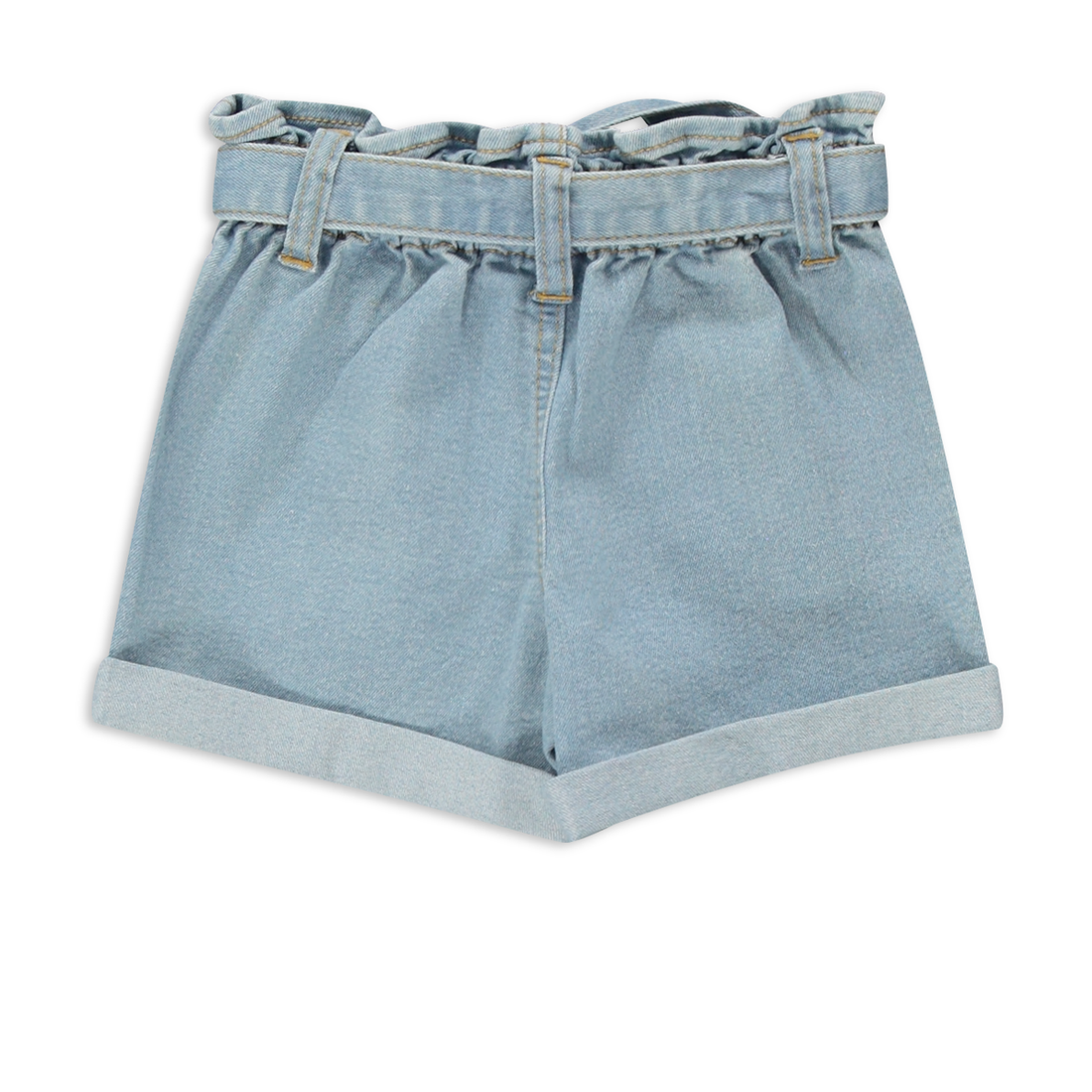 Encanto denim shorts light wash-LIGHT BLUE-3-4 YRS