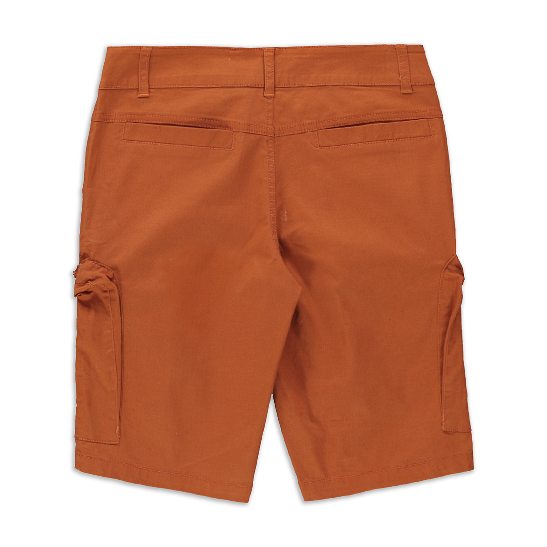 Cargo styled woven short brown-BROWN-7-8 YRS