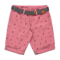 Belted AOP styled woven short pink-MID PINK-7-8 YRS