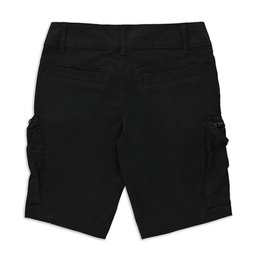 Cargo styled woven short black-BLACK-7-8 YRS