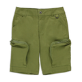 Cargo styled woven short khaki-KHAKI-7-8 YRS