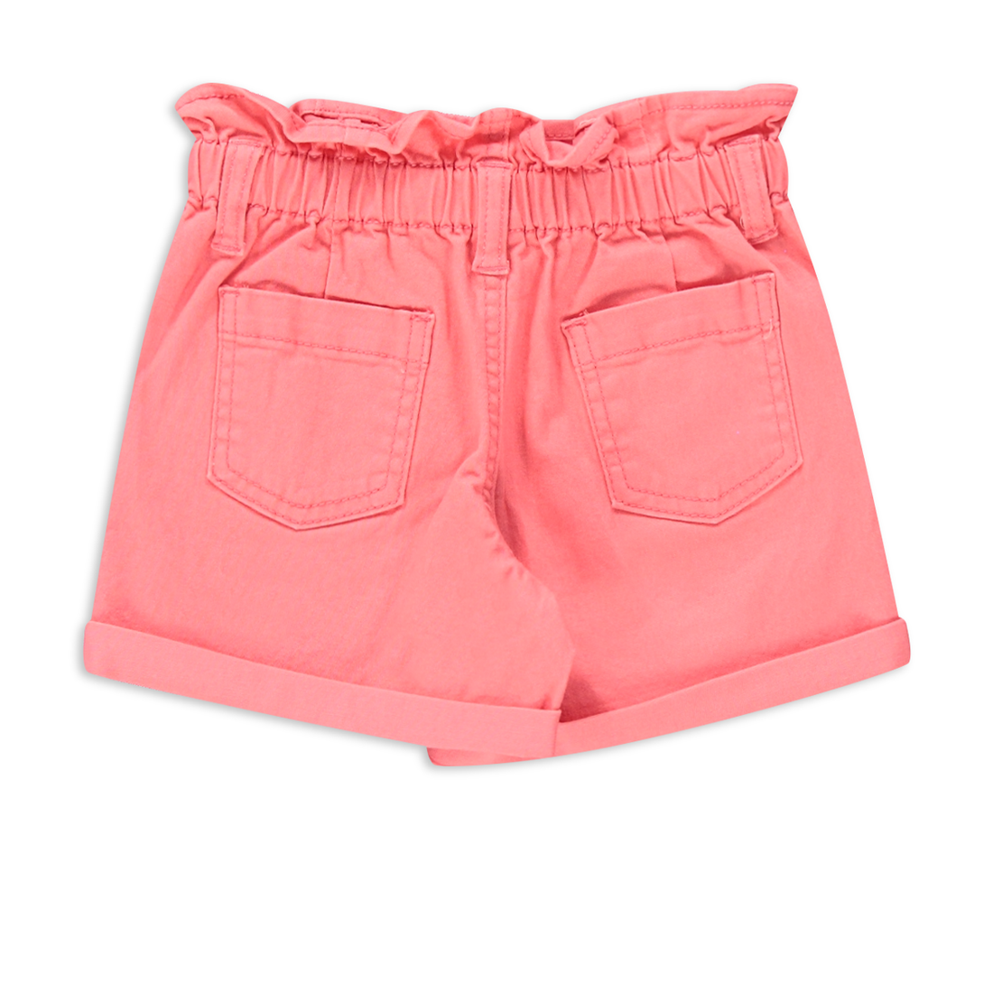 Paperbag denim shorts dusty pink-DUSTY PINK-3-4 YRS