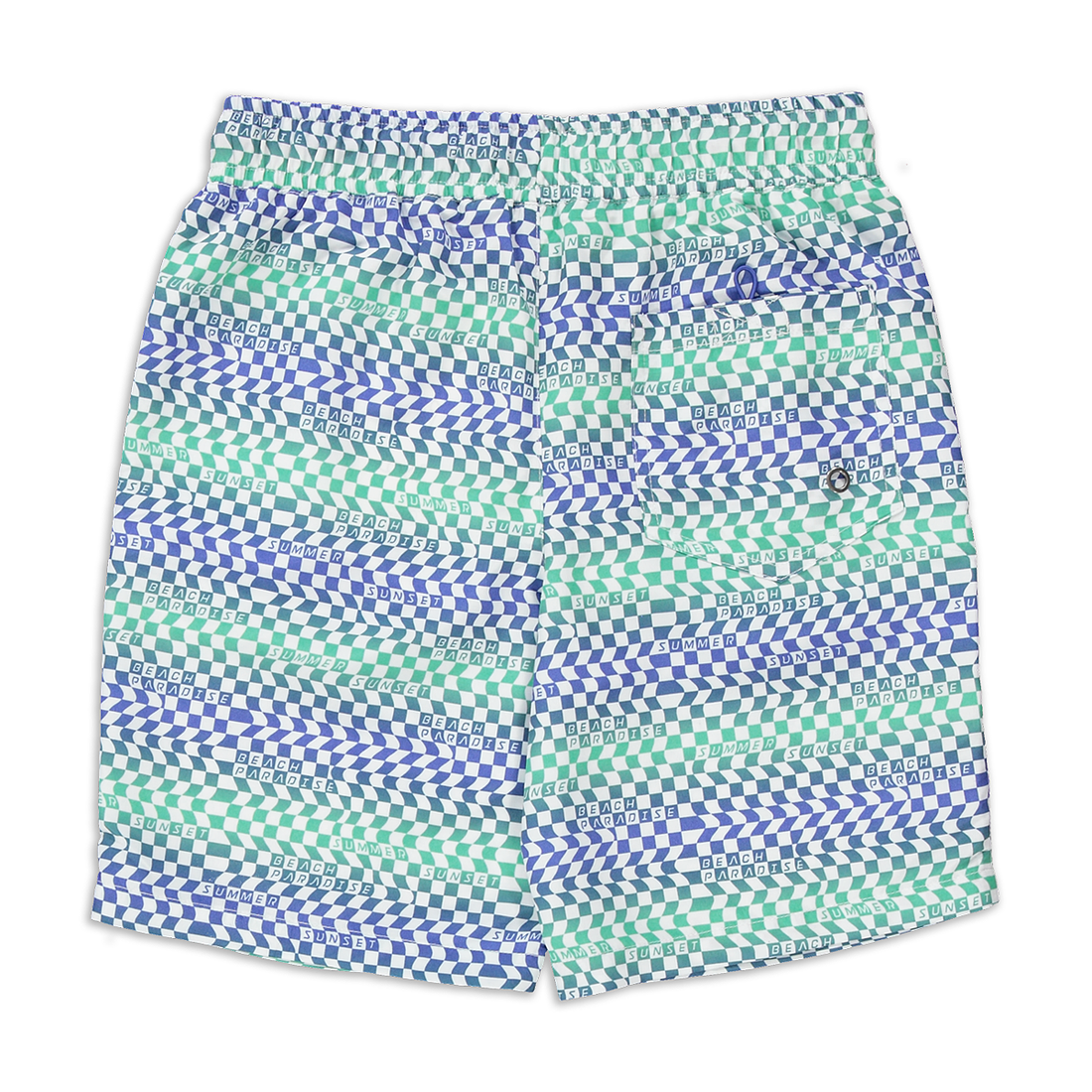 Check board AOP swim short blue-LIGHT BLUE-7-8 YRS