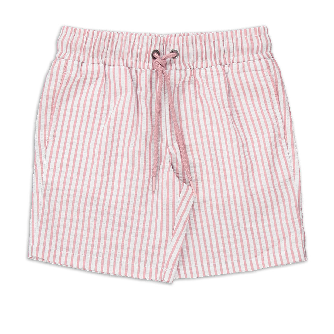 Seersucker stripe swim short pink-LIGHT PINK-7-8 YRS