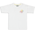 Boxy front and back printed t-shirt fashion white-WHITE-7-8 YRS